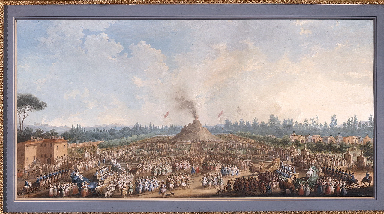 Festa alle Cascine dell'Isola in onore di Ferdinando III. Il Vulcano - Palazzo Pitti, Firenze
